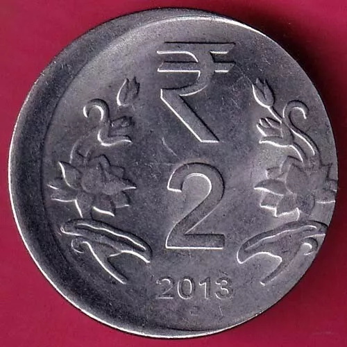 “ERROR” republic india 2013 two rupee rare coin#W8