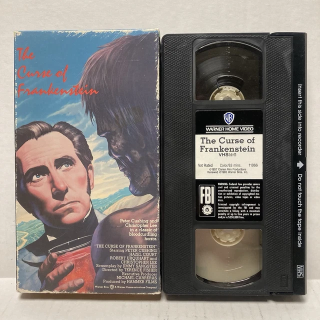 THE CURSE OF Frankenstein VHS (1957, Terence Fisher) Peter Cushing ...
