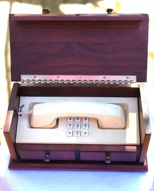 Vintage  Western Electric Wooden box Executive Desktop Phone Serial #0957226