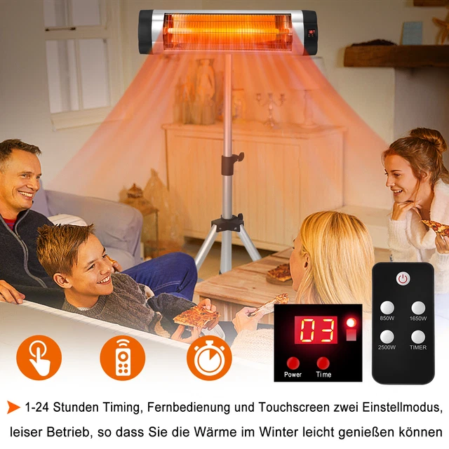 Deckenheizstrahler Infrarot Heizstrahler Heizgerät Heizpilz Wärmestrahler Wand 6