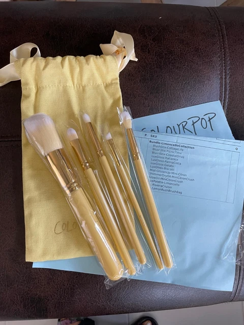 Colourpop LIMONCELLO Limon Rush JUEGO DE CEPILLOS NUEVO EN PAQUETE