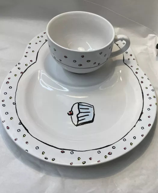 Laura Ashley Cup & Side Plate. Tea/Toast.