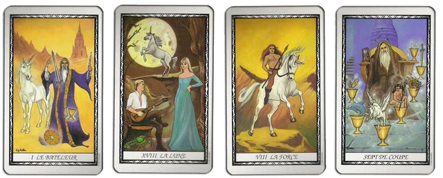 Jeu de 78 cartes de tarot avec livret de guide, jeu de cartes de tarot