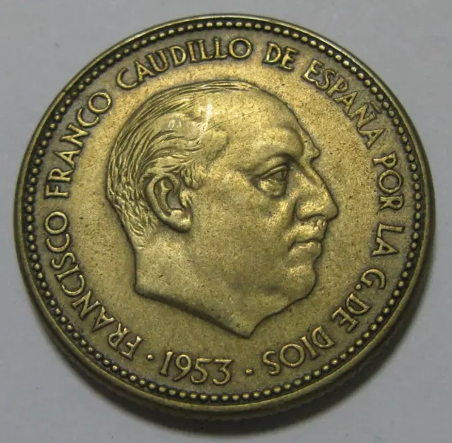 ZALDI2010. Condition Spanish .2,5 Pesetas Of 1953 Stars 19 - 54