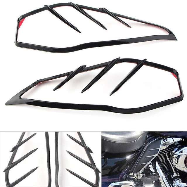 Schermo Termico Deflettore Aria Telaio Centrale Moto Nero Per Harley - 2