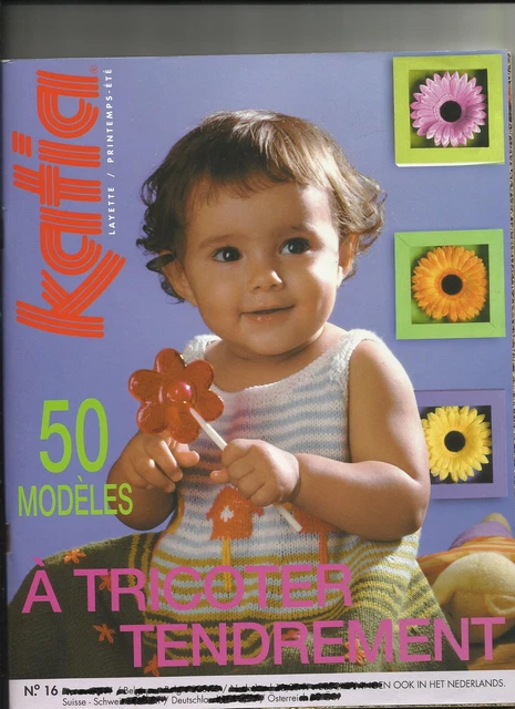 Catalogue De Laine Tricot Katia N°60 - Bébé Layette Printemps-Été - Occasion