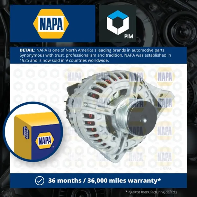 Alternator fits VOLVO S40 Mk1 1.6 1.8 2.0 99 to 04 NAPA 36050282 8111001 8251071