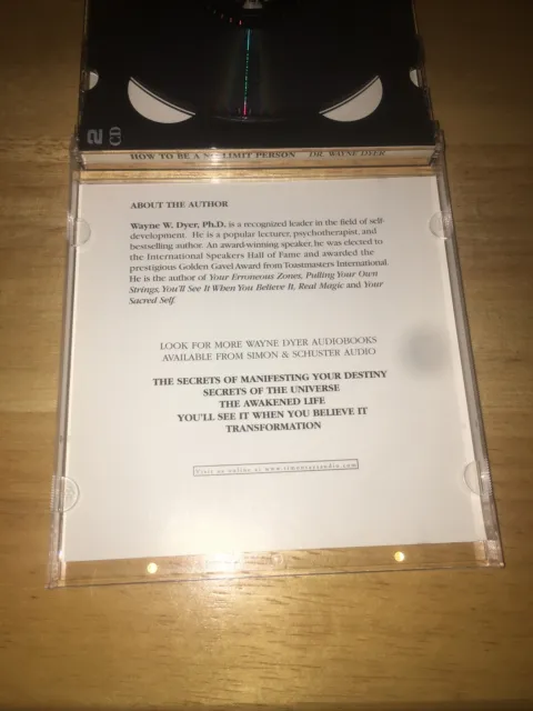 Dr. Wayne Dyer How to Be a No-Limit Person ultra seltene CD mit Schuber neuwertig 3