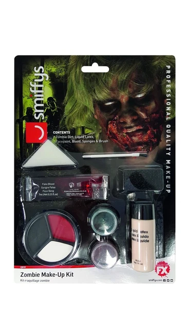 Zombie Make-Up Kit zombie Dirt Facepaint Liquid Latex Blood Halloween Special FX
