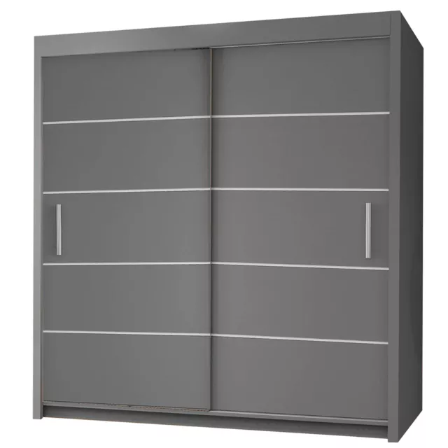 INTERIOR EMPORIUM'S ONYX 2 Sliding Door WARDROBE (PLAIN DOORS / WITHOUT MIRROR)