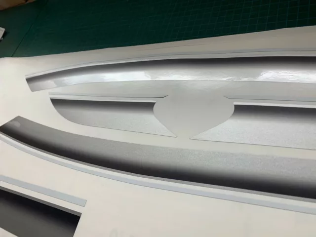 Dekorsatz Decals kompatibel zu Zephyr 1100 Sonderdekor silber/weiß