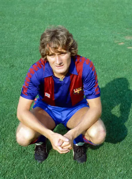 Barcelona Fc Football Allan Simonsen 1982 Old Photo