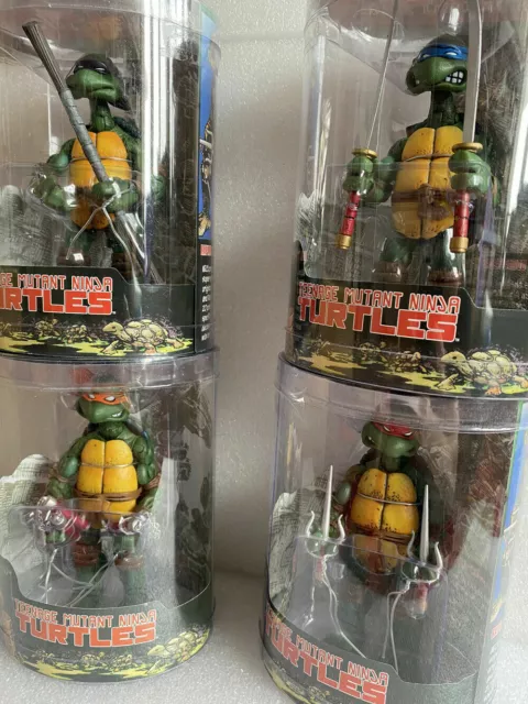 4 PCS NECA Teenage Mutant Ninja Turtles Color Headband Action Figures Model Toys
