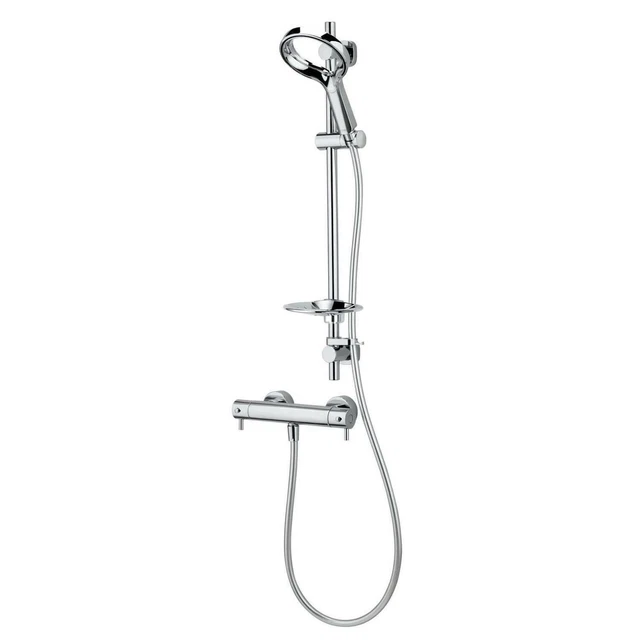 METHVEN AURAJET AIO Bar Mixer with Easy Fit Shower Kit Chrome