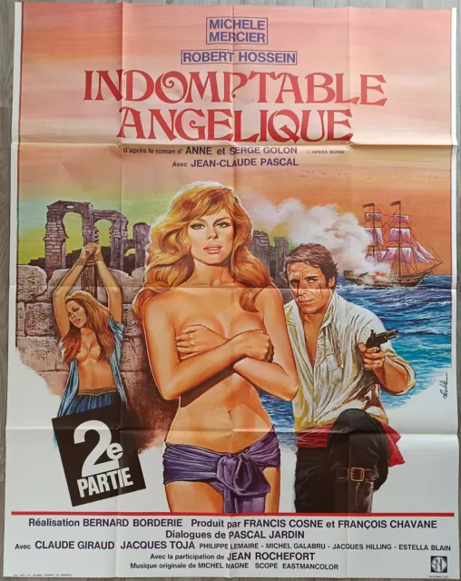 Indomptable Angélique/Michèle Mercier/Robert Hossein/Affiche Ancienne 120X160 Cm