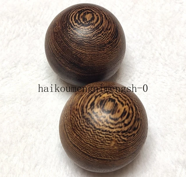 Anciennes Boules De Livre En Bois Sculpté - Paire D'Orbes - Fins De Livres - Style Néoclassique