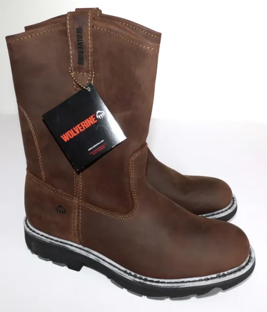 Wolverine DD Work Wellington Nubuck Sueded Leather Men's Boots NEW Size 12 EW