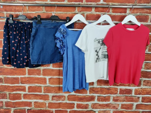 Girls Bundle Age 10-11 Years Next M&S Esprit Skirt Top T-Shirt Denim Kids 146Cm