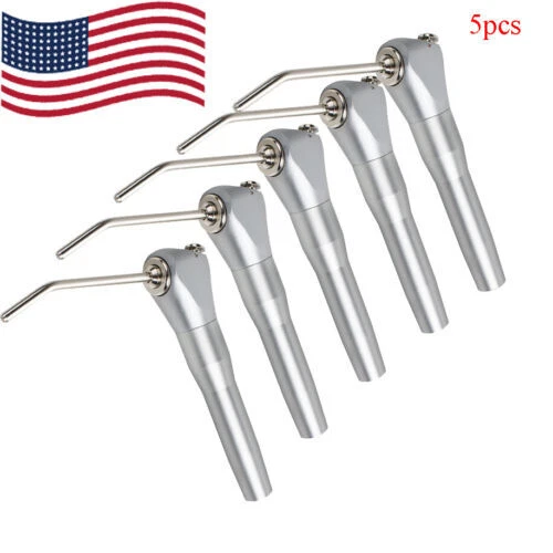 5X Denshine Dental Air Water Spray Triple 3-Way Syringe Handpiece 2 Nozzle