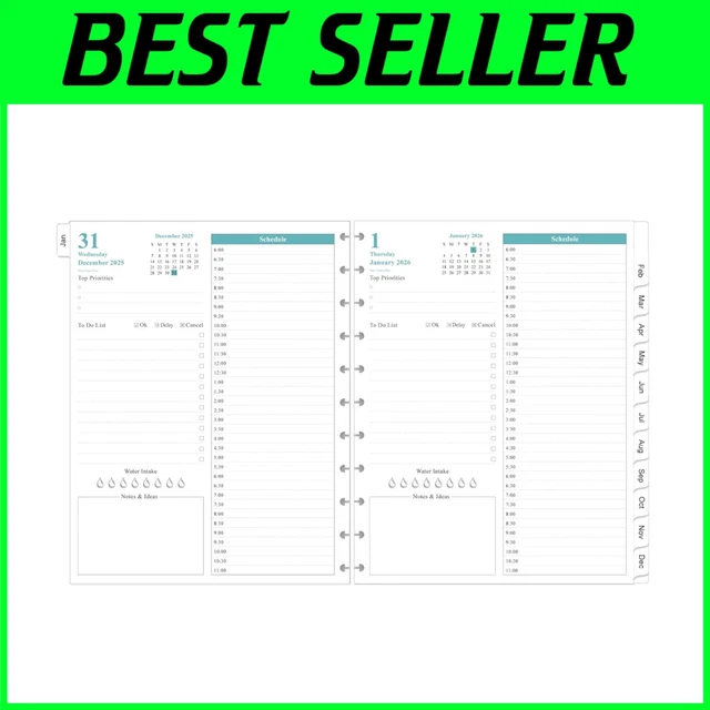 2026 DAILY PLANNER Refill, 8.5" x 11", Letter Size £84.64 - PicClick UK