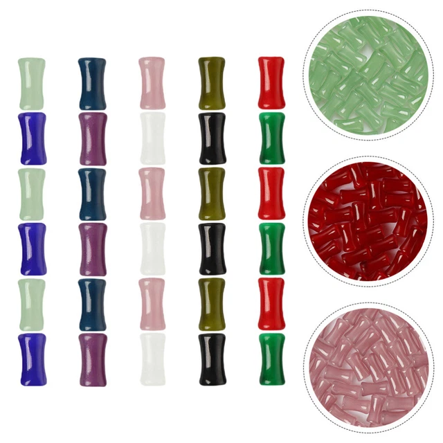 Handmade Necklaces Beads Jewelry Making Scattered Bamboo Beads Glass