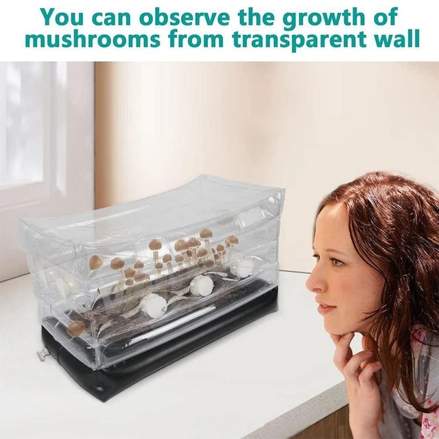 Inflatable Mushroom Grow Bag Grow Bag Fresh Air Exchange Mushroom Monotub Kit