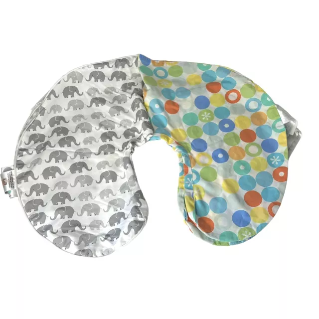 BOPPY 2 Classic Slipcover Elephants Dots Feeding & Infant Support Pillow Cover