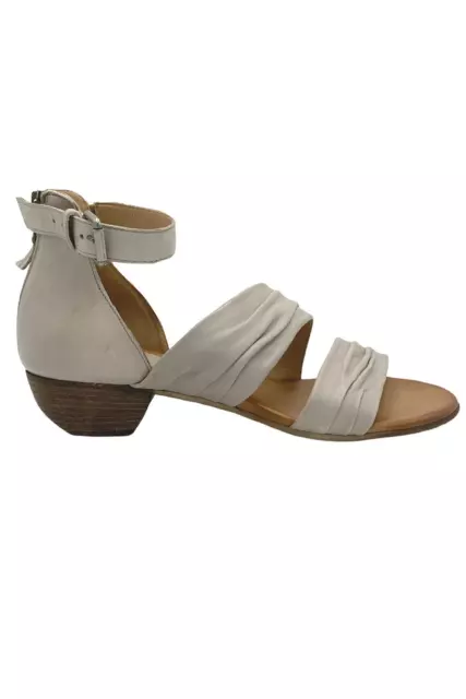 Miz Mooz Leather Heeled Sandals Cassie Ivory