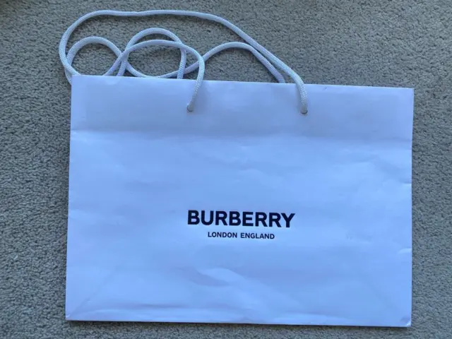 Brand New Authentic Burberry Paper Bag Shopping Bag Gift Bag Luxury Packaging