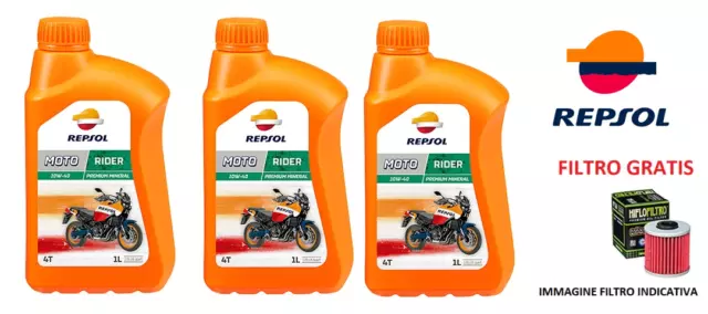 Tre Litri Olio Motore + Filtro Olio Ktm Lc4 Sc Supercompetition 4T 400 94/00