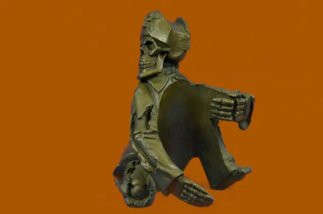 Hot Cast Pirate Skeleton Wine Holder F Statue Figurine Bronze Sculpture Figure 2