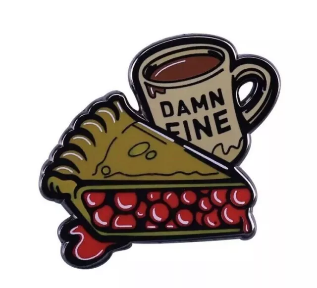TWIN PEAKS DAMN Fine Coffee Cherry Pie Agent Cooper Cute Pin Badge EUR ...