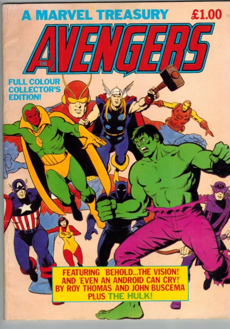 Avengers Treasury Edition (1982 Marvel UK) 1st Print (4.5-VG+) (1973734) 1982