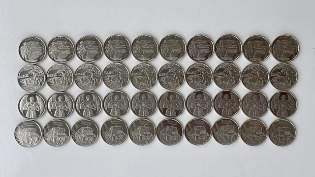 Ukraine 10 hryven, set of 40 coins of the Armed forces of Ukraine