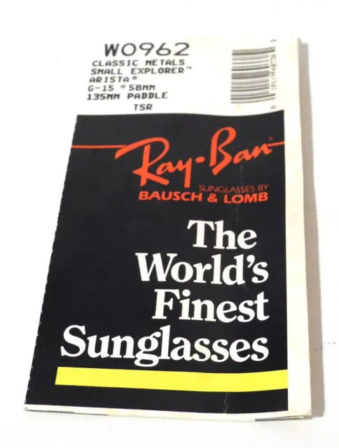 Bausch & Lomb Ray-Ban documenti Occhiali da sole sunglasses Explorer W0962