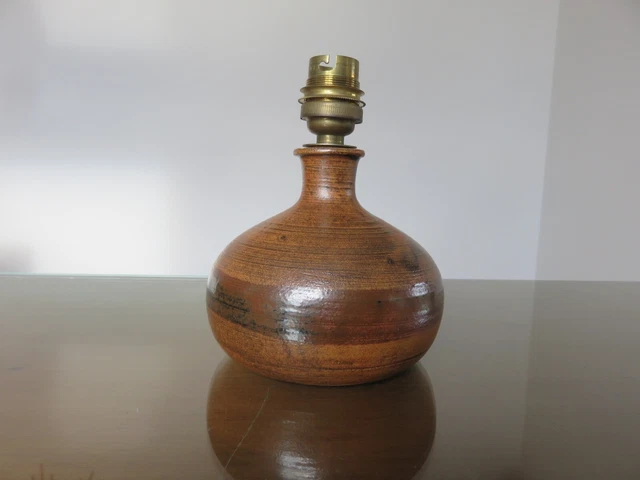 Petite Lampe En Gres Signee Datant Des Annees 60 Vintage