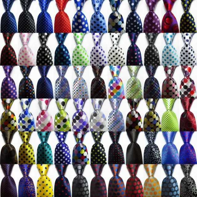 New Dot Classic JACQUARD WOVEN 100% Silk Men's Tie Necktie