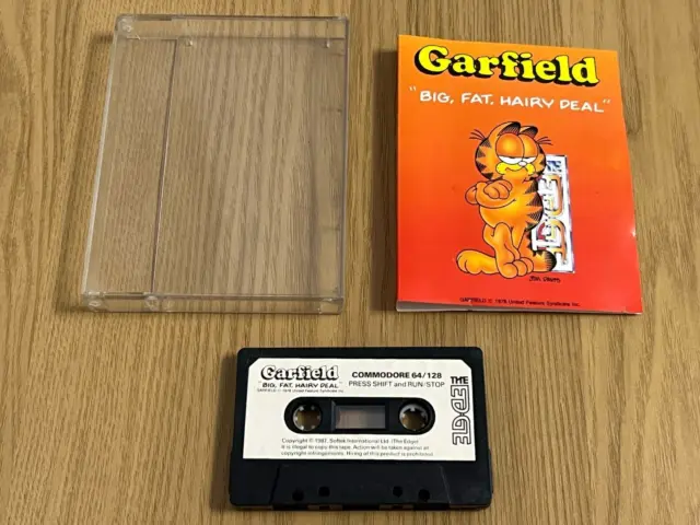 Edge Garfield Big Fat Hairy Deal Vintage Commodore 64 Kassette - vollständig getestet..! 3