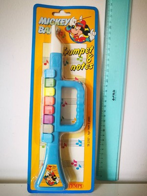 WALT DISNEY MICKEY BAND MOUSE BONTEMPI STRUMENTO XYLO & NOTES VINTAGE TOY 