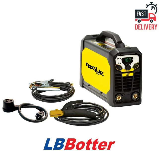 ESAB Rogue ES 180i - Saldatrice Inverter Professionale Portatile 180A - Robusta E Affidabile Per Cantieri E Officine - 4