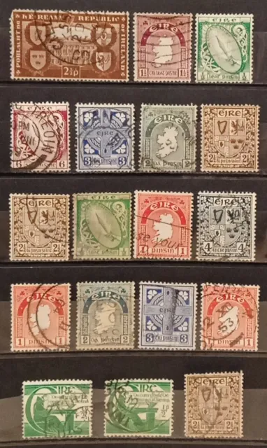 Old Stamps Collection Ireland, Stamped, 2