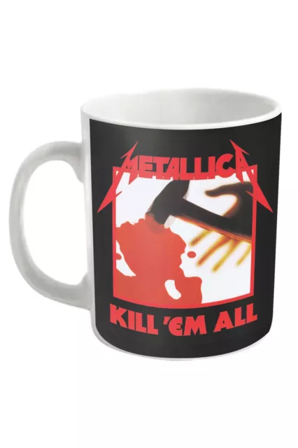 Metallica Kaffeetasse Kill em All Band Logo Nue offiziell Weiß Boxed One Size