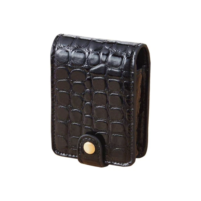 1 pieza funda de lápiz labial portátil PU cocodrilo impresión viaje bolsa de maquillaje