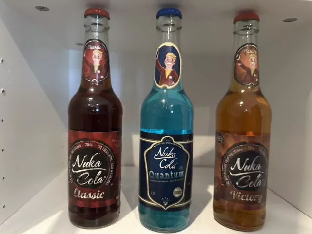 Nuka Cola Flaschen ungeöffnet Sammlerstück RAR Fallout Classic,Quantum,Victory