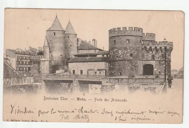METZ - Moselle - CPA 57 - The doors - Gate of the Germans view No. 16