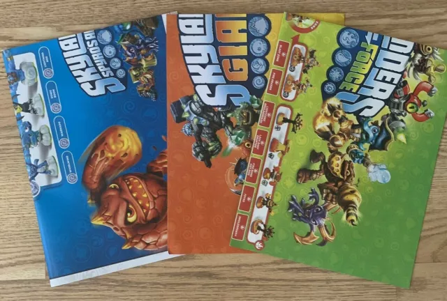 Lot 3 Skylanders Posters Spyro's Adventure Giants Swap Force Character Checklist