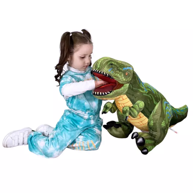 Dinosaurio Gigante 95cm Peluche T-Rex, Triceratops, Jurassic