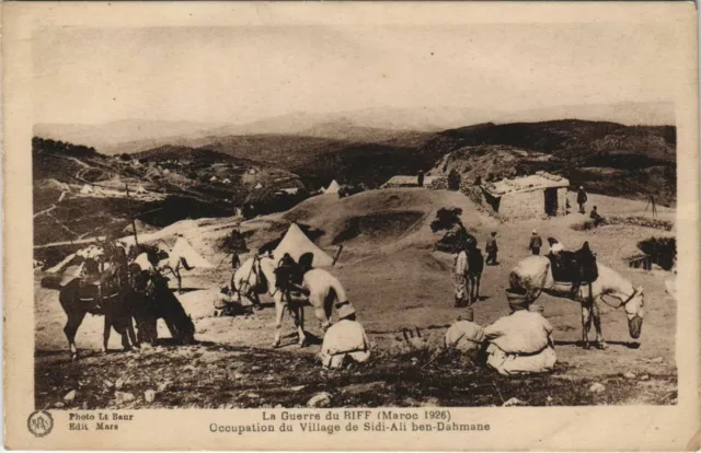 CPA AK MOROCCO RIFF War Occupation Village of SIDI Ali ben Dahmane (10150)