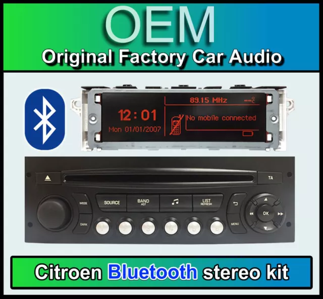 CITROEN C3 BLUETOOTH stéréo, radio USB Citroen AUX, écran d'affichage,  microphone EUR 293,51 - PicClick FR