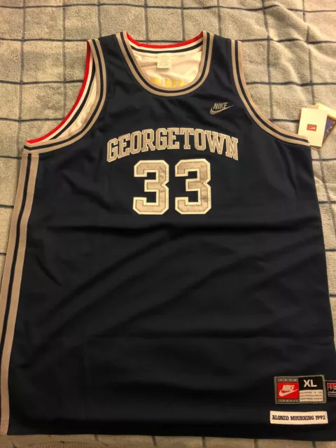 Reversible Nike Georgetown Hoyas Team USA Alonzo Mourning Jersey Size XL